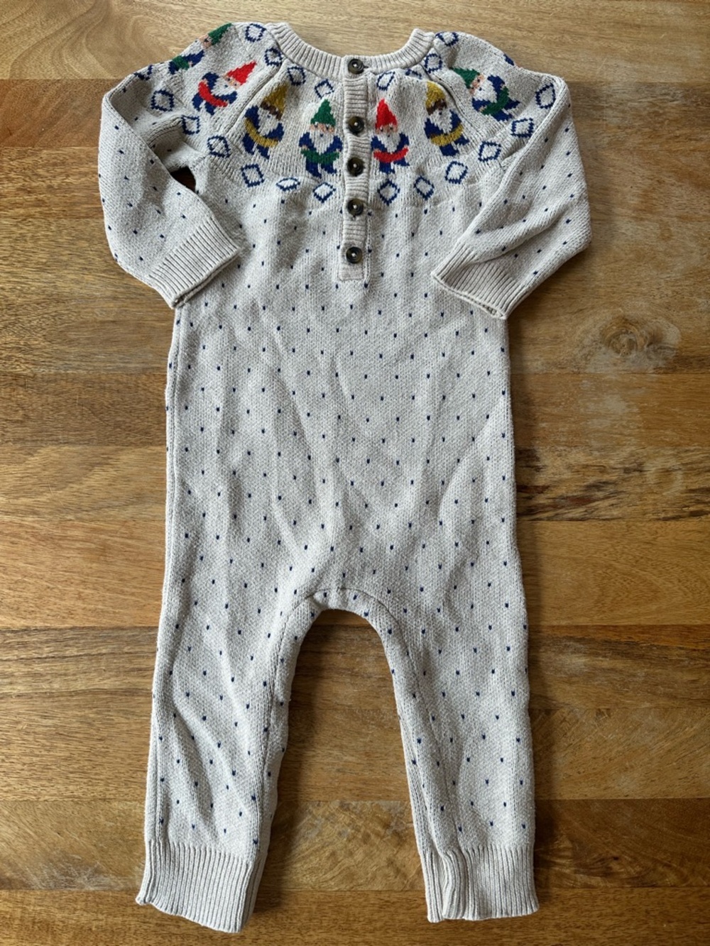 Hannah Andersson - knit gnome one piece sweater, size 2T